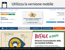 Tablet Screenshot of bcccomunicilentani.it